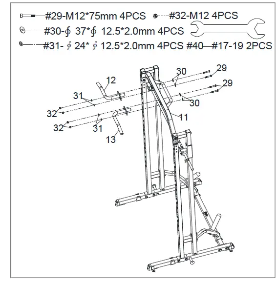 SUNNY-Health-and-Fitness SF-XF920020-Essential-Series-Smith-Machine -Squat-Rack-FIG- (11)