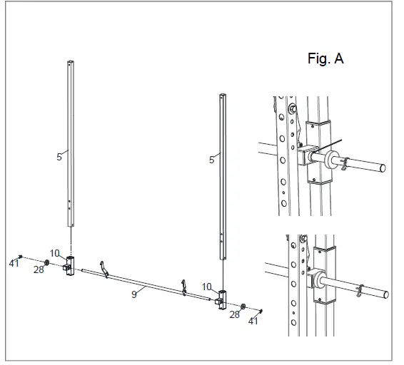 SUNNY-Health-and-Fitness SF-XF920020-Essential-Series-Smith-Machine -Squat-Rack-FIG- (7)