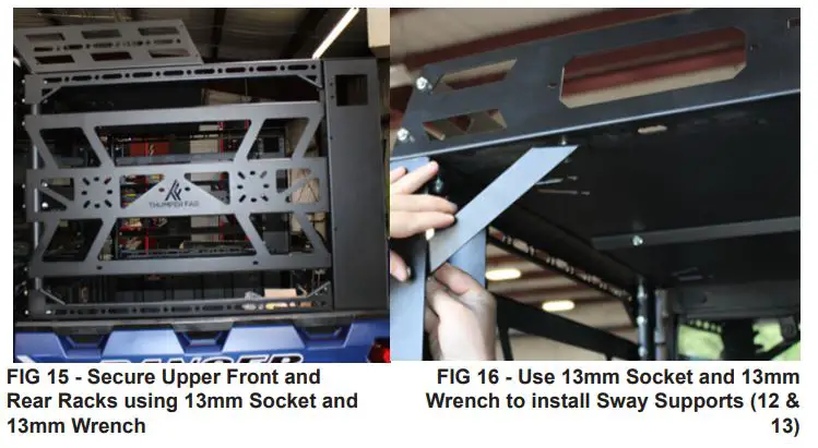 THUMPER FAB-TF011902,-TF011903-Ranger-XP1000-Bed-Rack-FIG-10