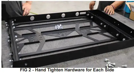 THUMPER FAB-TF011902,-TF011903-Ranger-XP1000-Bed-Rack-FIG-4