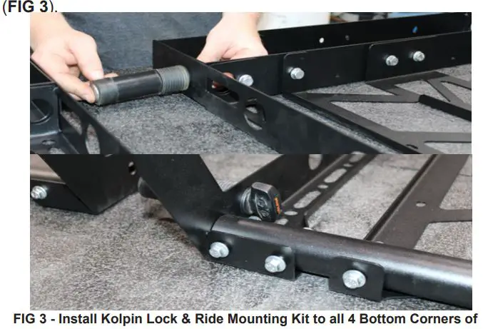 THUMPER FAB-TF011902,-TF011903-Ranger-XP1000-Bed-Rack-FIG-5