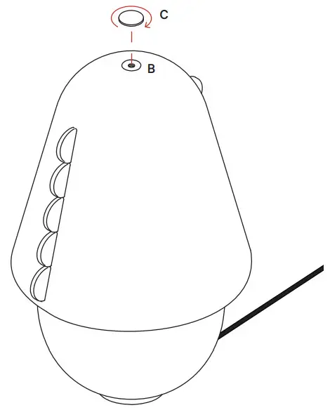 In Common With Calla Table Lamp - Screw finial