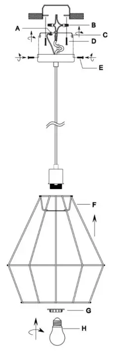 River OF GOODS 20696 Elora 13 Inch 1 Light Black Pendant
