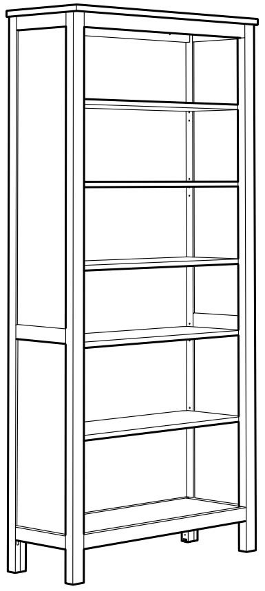 IKEA HEMNES Glass Door Cabinet