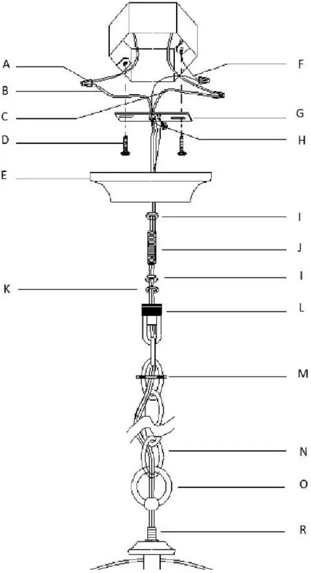 ETHAN ALLEN 093022 Zurie Glass Pendant Light