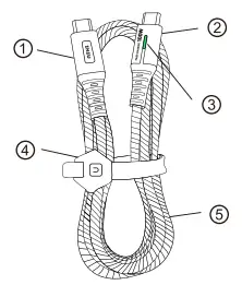 INIU DI D5CC USB C Cable - fig
