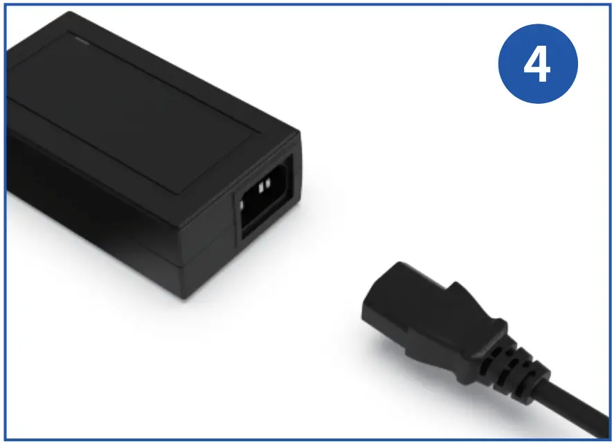 quin Technology T200 BT Thermal Transfer Printer - Attach The Power