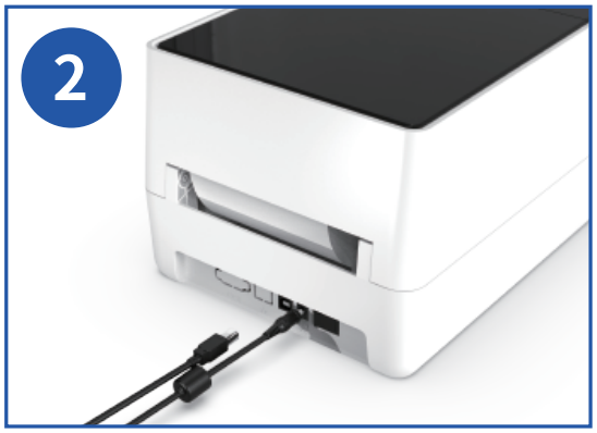 quin Technology T200 BT Thermal Transfer Printer - Connect The USB