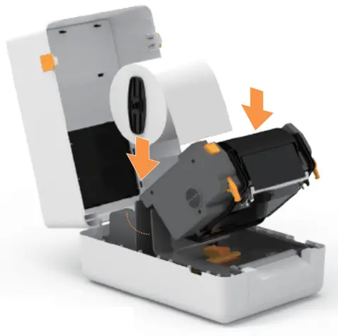 quin Technology T200 BT Thermal Transfer Printer - Install The Paper