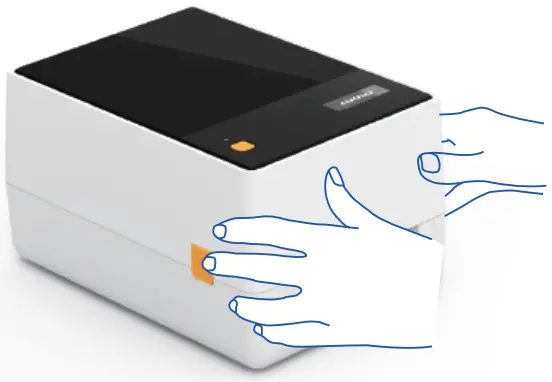 quin Technology T200 BT Thermal Transfer Printer - Press The Orange