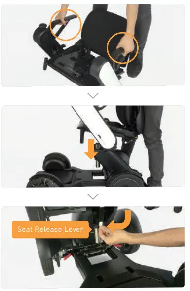 WHILL Ci Portable Power Wheelchair - Attaching