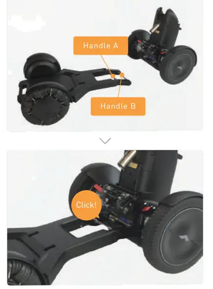 WHILL Ci Portable Power Wheelchair - Handle