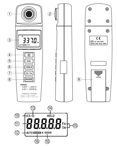 DOSTMANN LM37 Luxmeter - parts