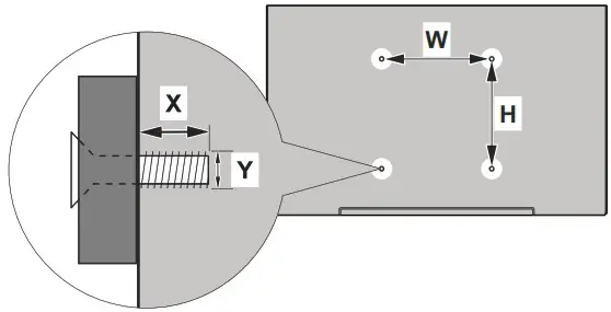 DAEWOO 32DM54HA Colour Television with Remote Control - Wall Mounting 1
