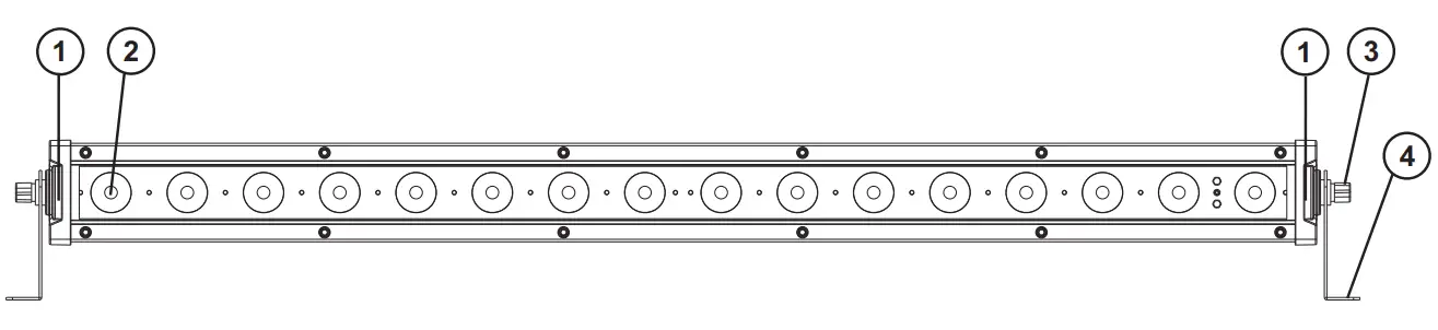 eurolite 51914098 LED IP T-Bar 8 and 16 QCL Outdoor Bar - Fig 1