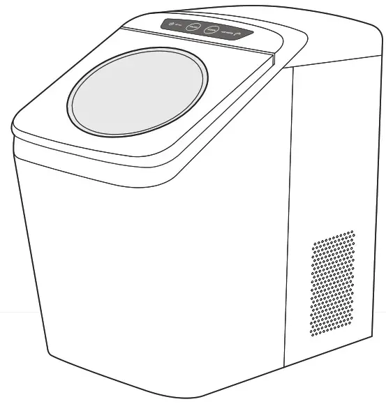 THEREYE ER IM03 Countertop Nugget Ice Maker