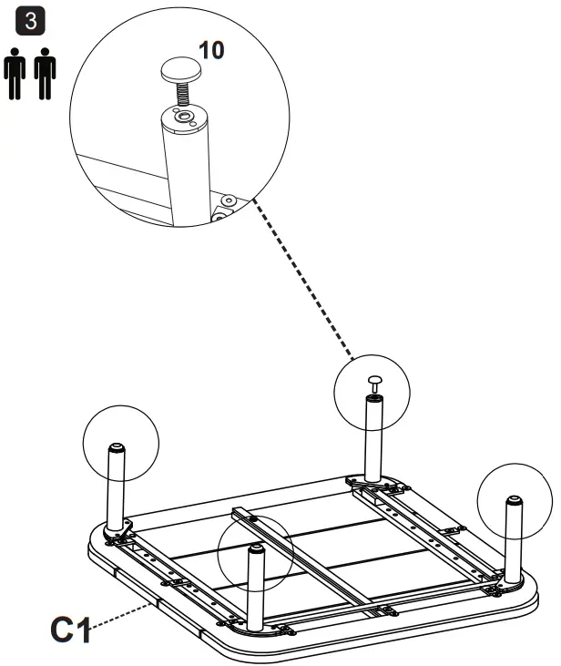 NIHOA Ordina Lounge Set - Assembling instruction 11