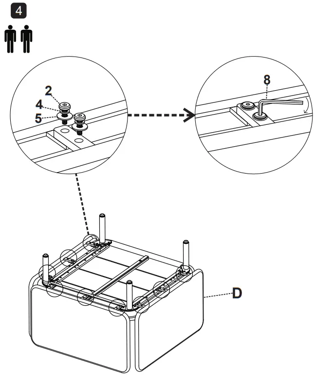 NIHOA Ordina Lounge Set - Assembling instruction 12