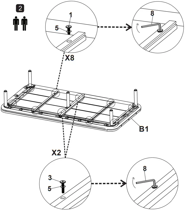 NIHOA Ordina Lounge Set - Assembling instruction 6
