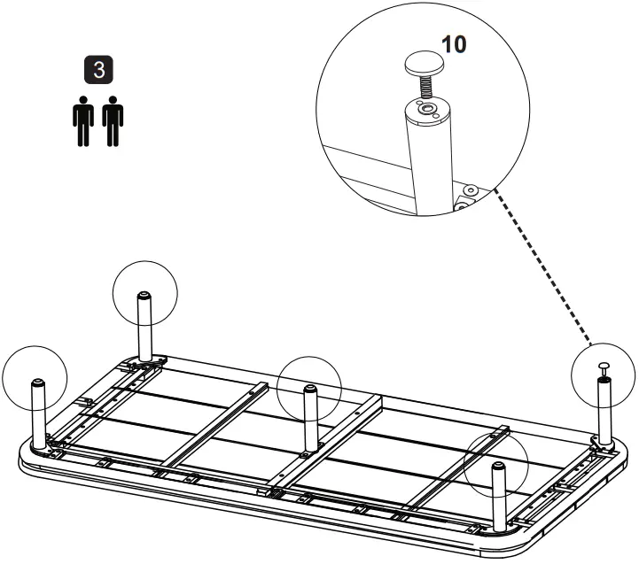 NIHOA Ordina Lounge Set - Assembling instruction 7