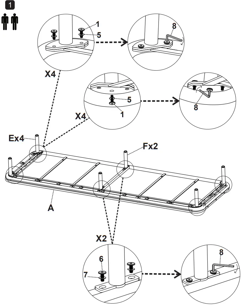 NIHOA Ordina Lounge Set - Assembling instruction