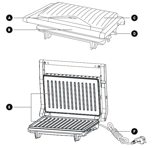 HIGHONE 975800 – HO-GV Meat Grill fig-1