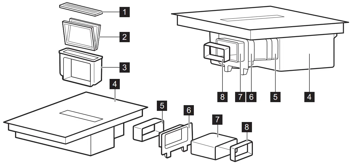 AEG CDE84543FB 80cm Single Bridge Hob - Fig 6