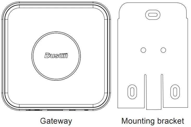 DUSUN DSGW 210 Home Assistant Gateway - Gateway and Mounting bracket