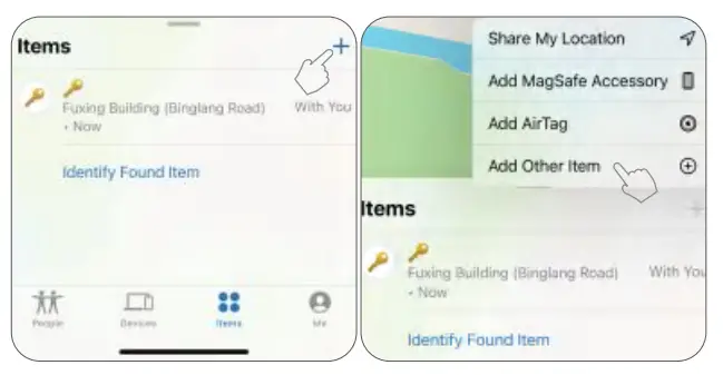 Pair with Find My App