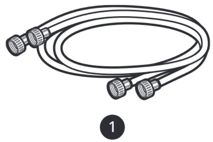 LG WM6700HBA Ultra Large Capacity Front Load Washer - Rear View 1