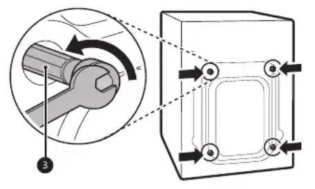 LG WM6700HBA Ultra Large Capacity Front Load Washer - Removing