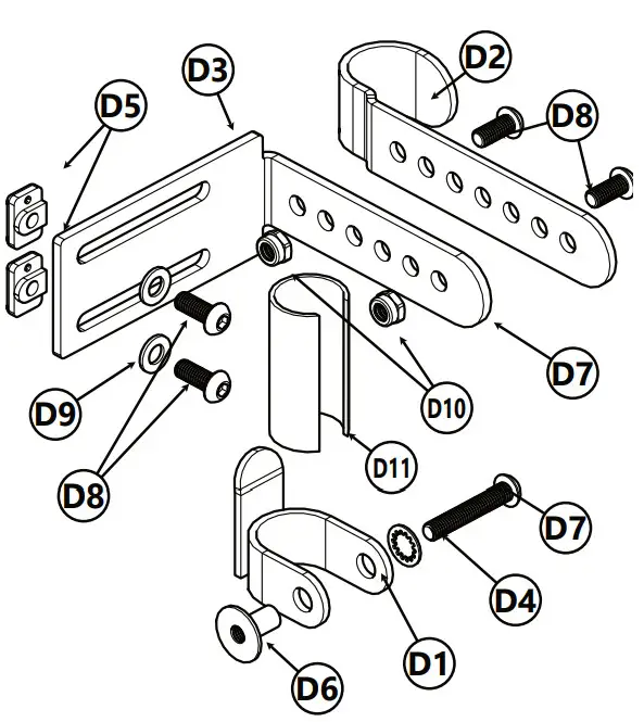 Stealth Products P136D689R2 TFB Simple Solutions Removable Hardware - Item 4
