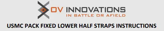 OV INNOVATIONS FILBE FLHS Fixed Lower Half Straps Instructions