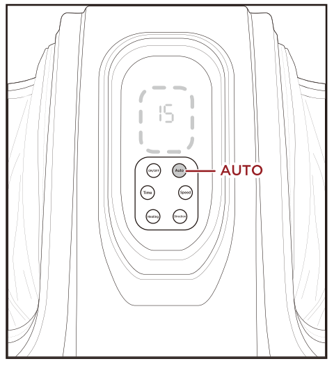 bcp SKY5515 Electric Foot Massager with Remote Control Programs - Auto