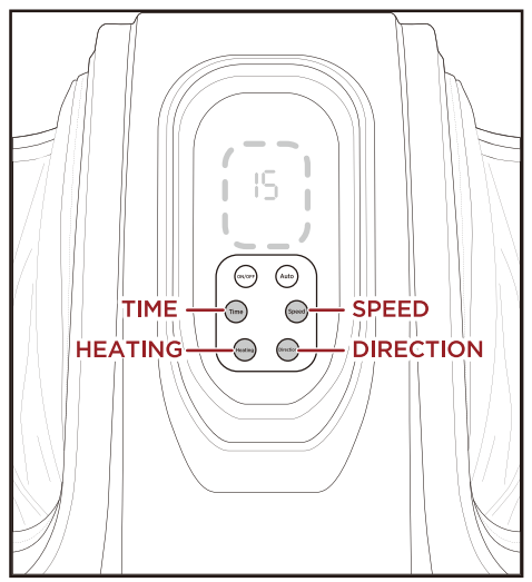 bcp SKY5515 Electric Foot Massager with Remote Control Programs - Speed