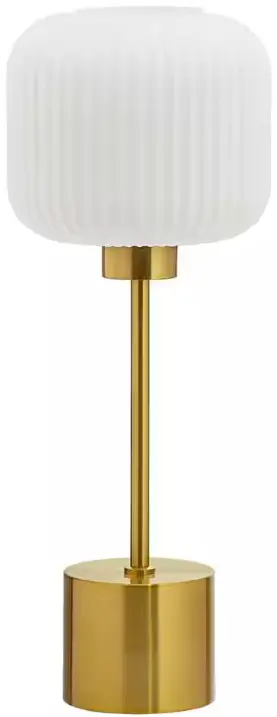 RIVER OF GOODS 20643 Aislin Brushed Gold Metal Table Lamp