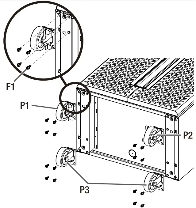 GLADIATOR GANA04CKMX Flex Caster Kit - Casters