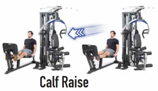 BODYCRAFT GTX Leg Press Exercise Machine - Calf Raise