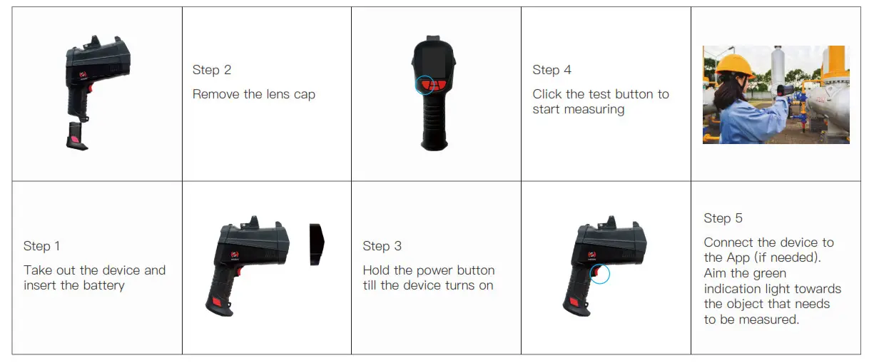 Hesai Technologies HS4000 Handheld Remote Methane Leak Detector - Figure 17