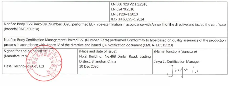 Hesai Technologies HS4000 Handheld Remote Methane Leak Detector - Figure 23