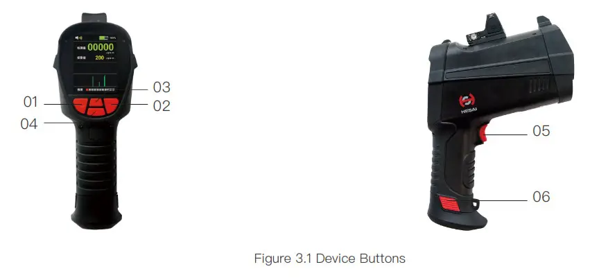 Hesai Technologies HS4000 Handheld Remote Methane Leak Detector - Figure 5