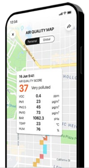 ATMO TUBE Pro Portable Air Quality Monitor - The Atmotube app 3