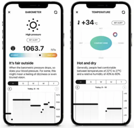 ATMO TUBE Pro Portable Air Quality Monitor - The Atmotube app