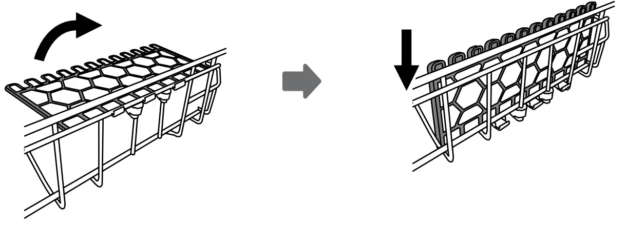 Folding Back Cup Shelves