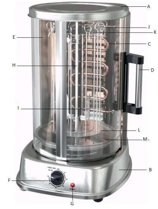 Livoo DOM323 Grill Vertical Pour Kebab - DESCRIPTION