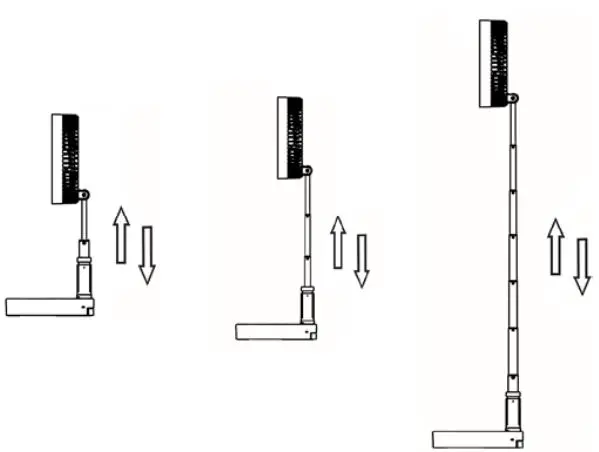 bimar VPT20 20cmø Fan Foldable With Stretching Column and With Rechargeable Battery-fig4