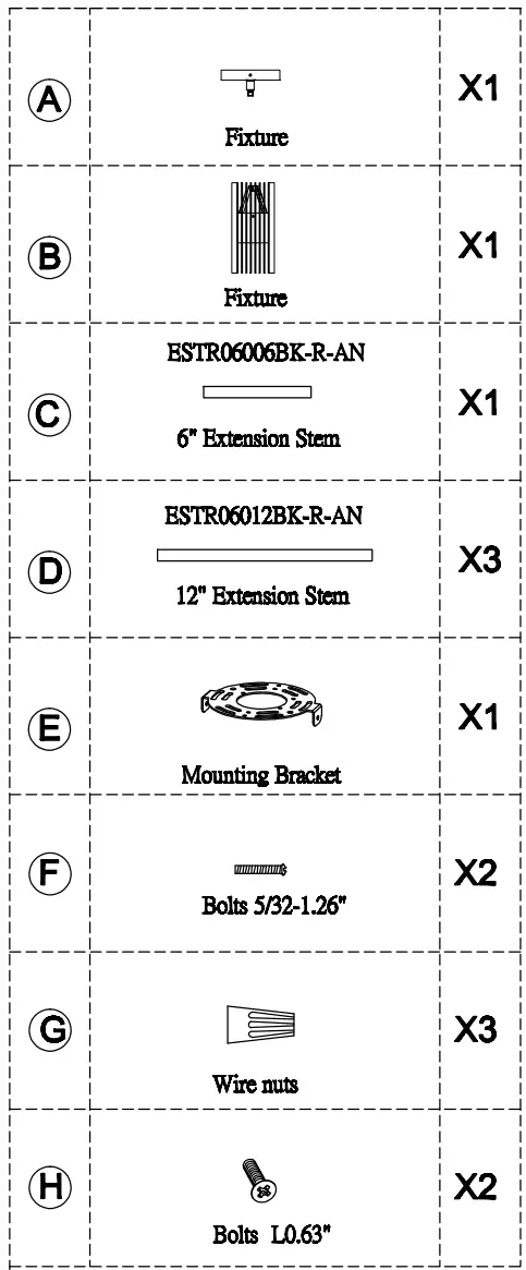 ET2 Contemporary Lighting E30119 Rampart LED Outdoor Pendant - tool
