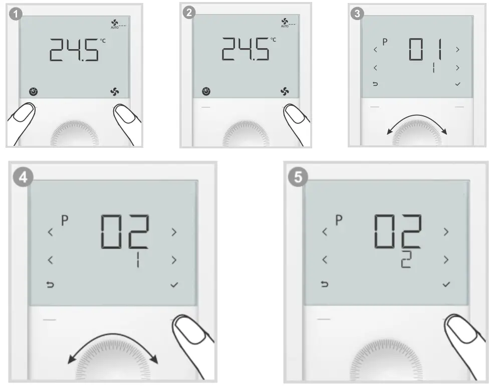 SIEMENS RDG200KN Room Thermostats - temperature 11