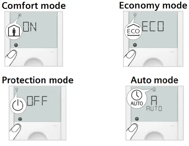 SIEMENS RDG200KN Room Thermostats - temperature 3