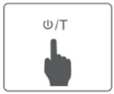 taurus 990724 Effortless LCD Kitchen Scale - Gently press